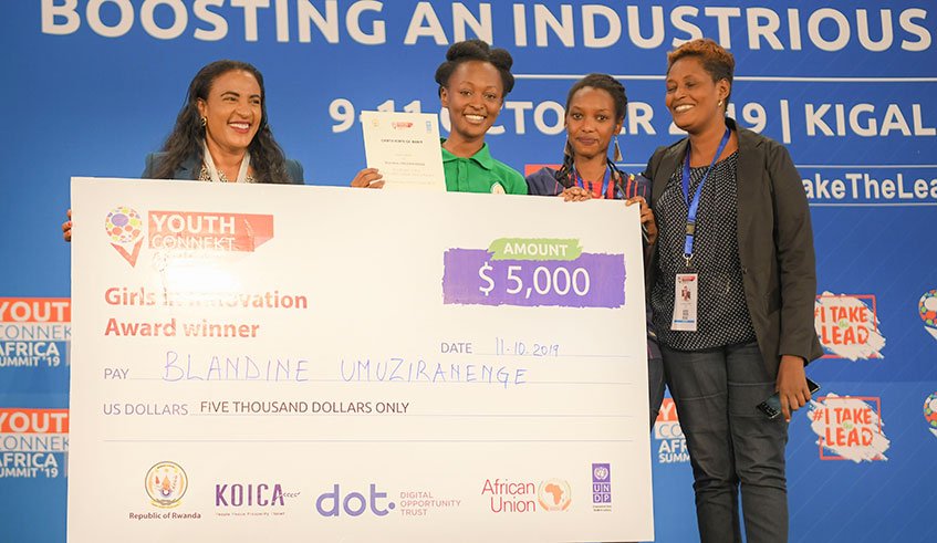 YouthConnekt: Rwandan scoops girls’ innovation project award